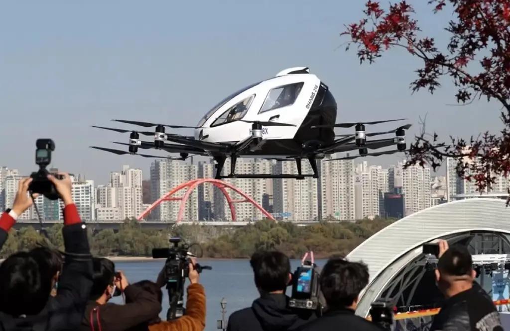 В Южной Корее протестировали беспилотное летающее такси
