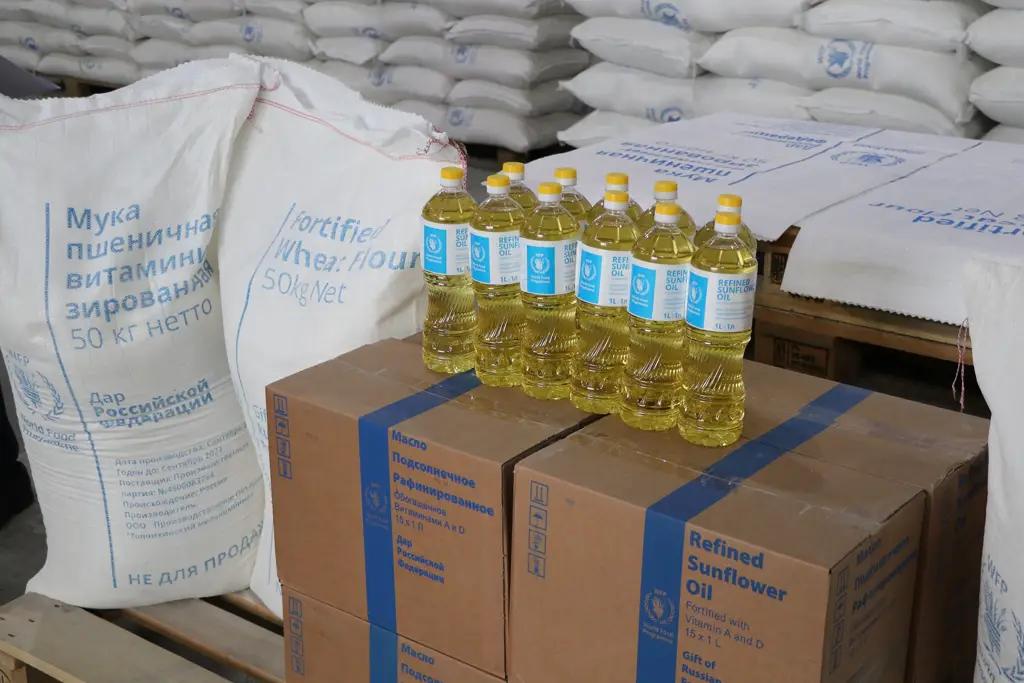 В Кыргызстан прибыла очередная партия продовольственной помощи из России