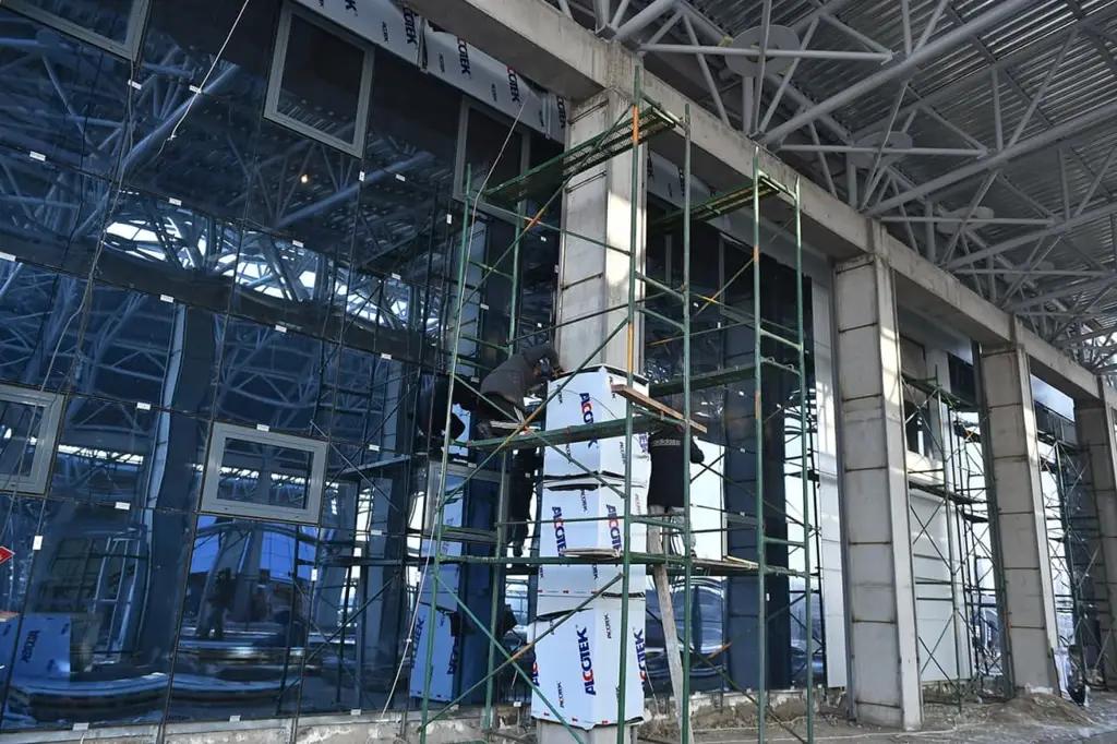 Реконструкция КПП «Ак-Жол» завершена на 68%