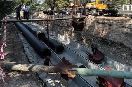 Ибраев ознакомился с ходом работ по капстроительству «Бишкектеплосети»