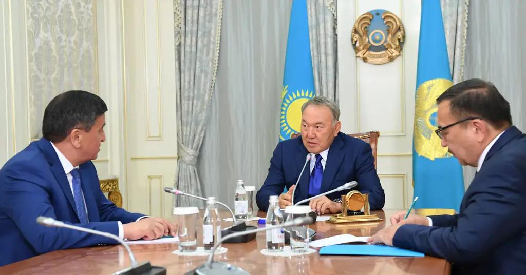 Жээнбеков поблагодарил Назарбаева лично за поддержку Кыргызстану