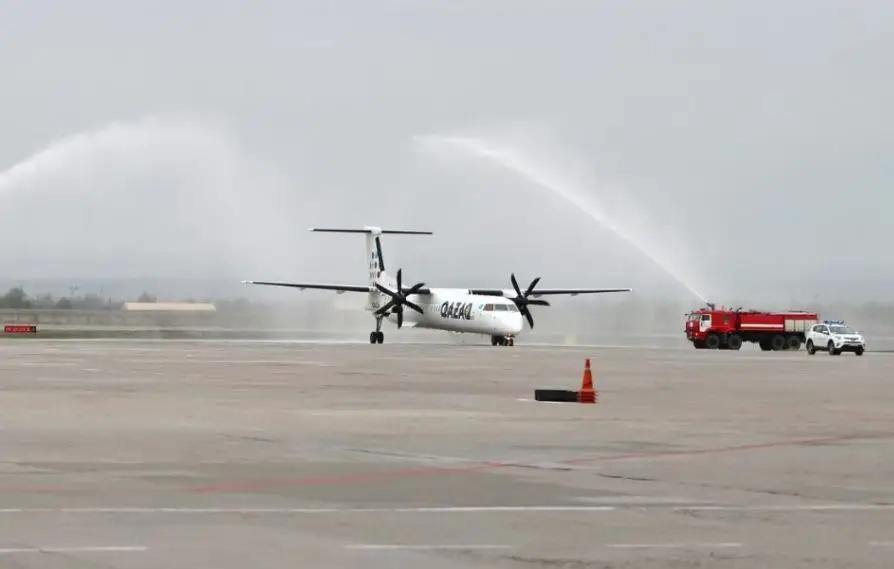 Аэропорт «Манас» принял первый рейс авиакомпании Qazaq Air из Алматы