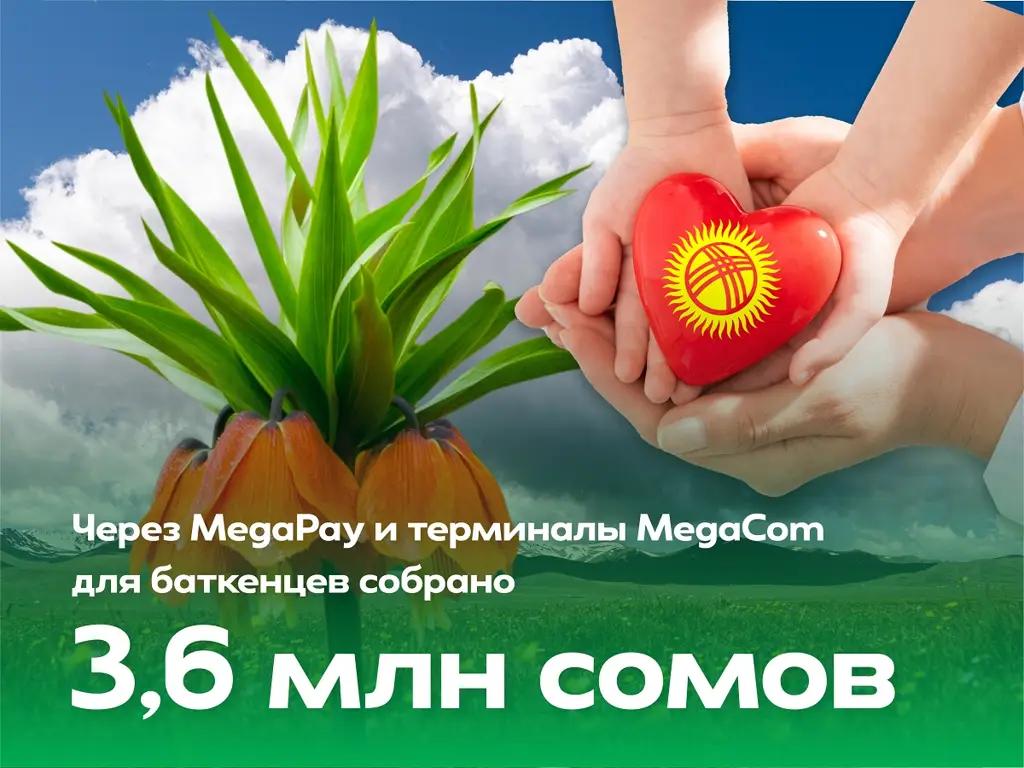 Через MegaPay и терминалы MegaCom для баткенцев собрано более 3.6 млн сомов