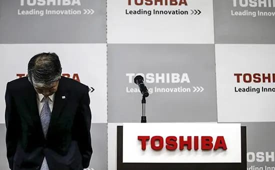 Акции компании Toshiba выросли на 6,1 % после отставки топ-менеджмента