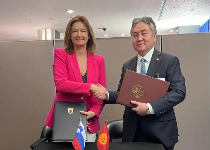 Кыргызстан и Словения подписали соглашение об экономическом сотрудничестве