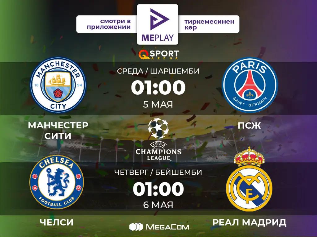 Полуфинальные матчи Лиги чемпионов!