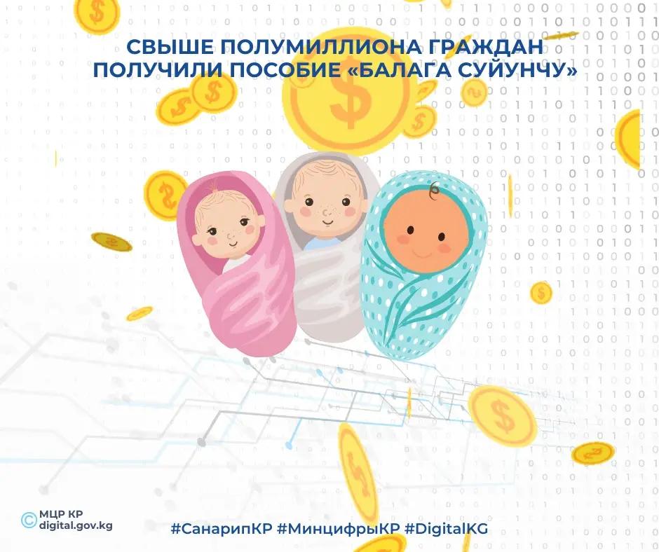 Свыше полумиллиона граждан получили пособие «Балага суйунчу»