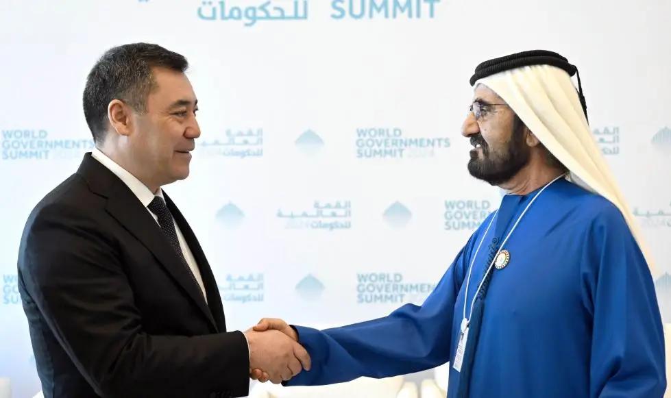 Садыр Жапаров встретился с правителем Дубая на Всемирном саммите