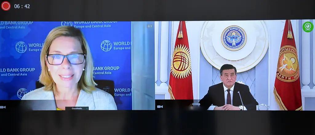 Президент КР провел переговоры с вице-президентом Всемирного банка по Европе и ЦА
