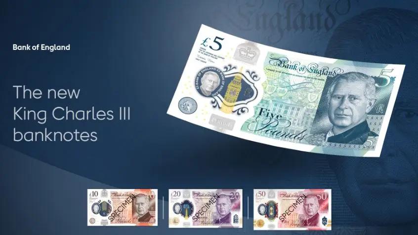Обнародован дизайн фунтов стерлингов с лицом короля Карла III