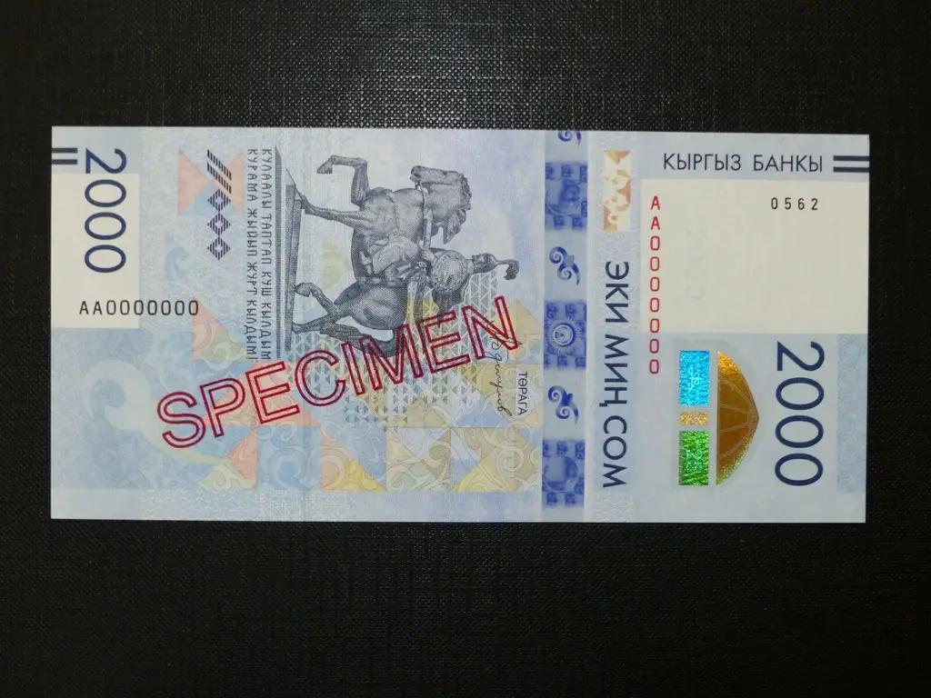 Образец кыргызской купюры продают за $1 тысячу