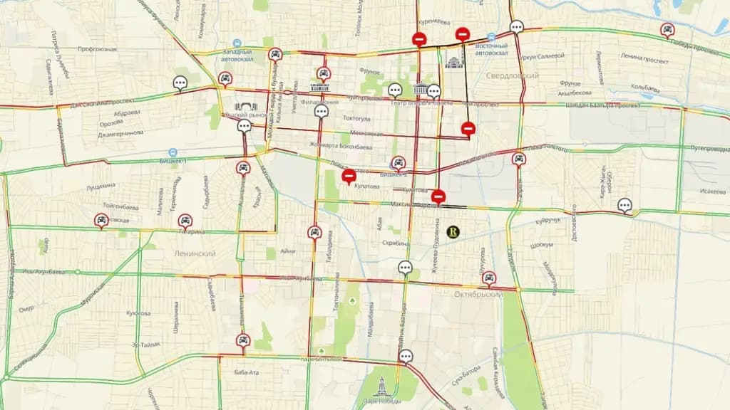 From July to September, Bishkek residents spent 777 hours in traffic jams