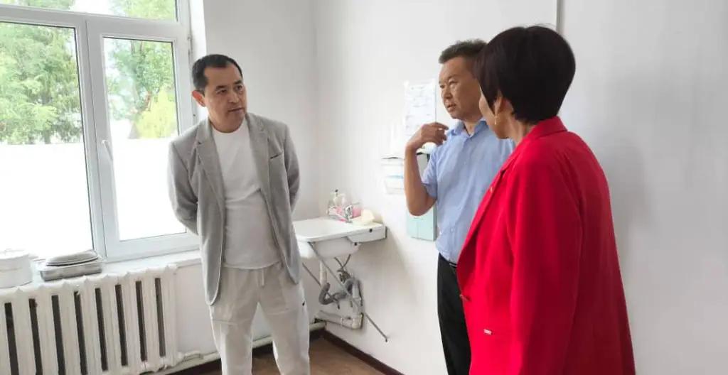 В Таласской области идет строительство современного перинатального центра и капремонт областной больницы