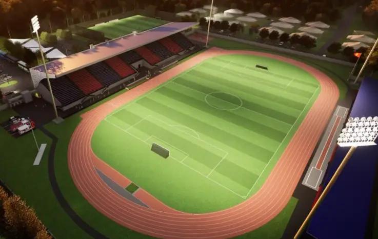 A modern stadium with a capacity of 5,000 seats is being built in Talas