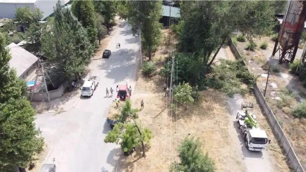 An irrigation system is being laid for the first time in two residential areas