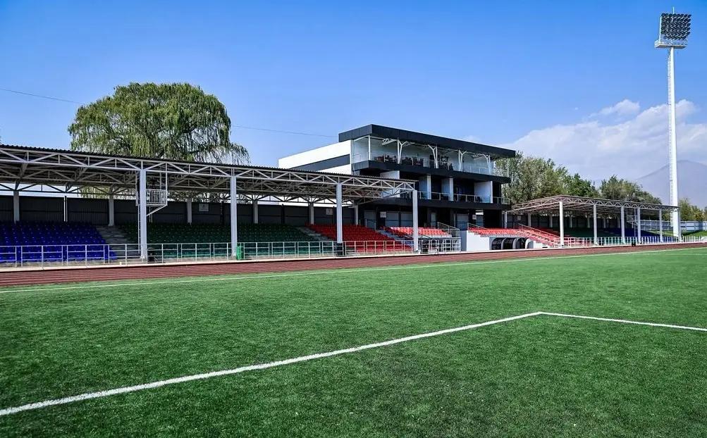 The central stadium was opened in Toktogul. It was renovated for the first time in 45 years
