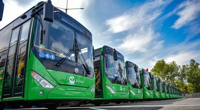 Бишкек-Токмок-Бишкек багыты боюнча убактылуу шаардык автобусттар жүрүп жатат