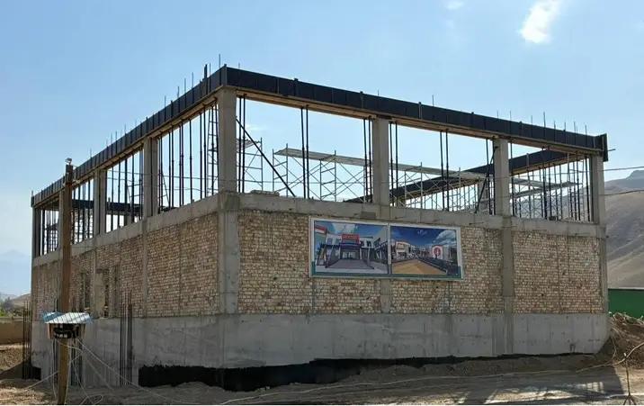 При строительстве новой школы в Баткенской области выявлены нарушения