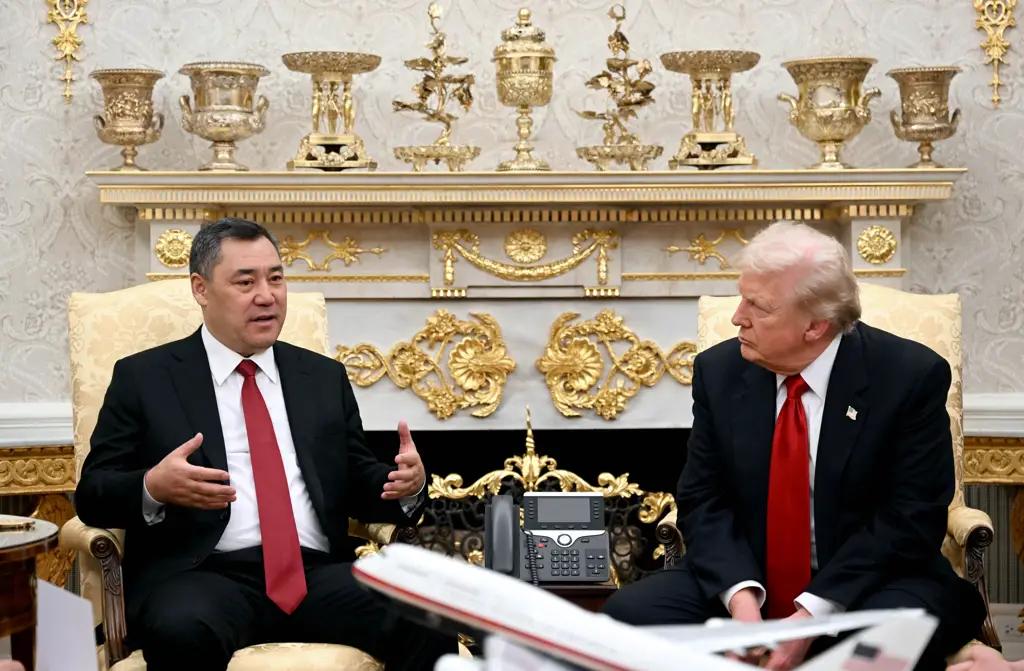 Садыр Жапаров провел переговоры с президентом США Дональдом Трампом в Вашингтоне