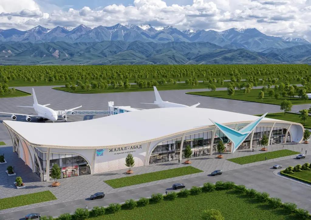 Терминал строящегося аэропорта «Джалал-Абад» сможет обслуживать до 350 пассажиров в час