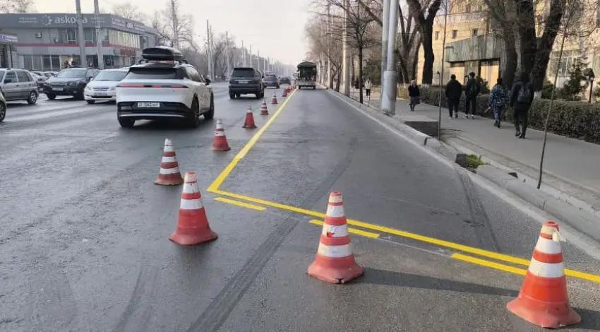 В столице появилось более 2 километров выделенной полосы для общественного транспорта