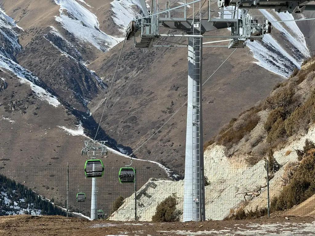 В парке «Ала-Арча» открыли канатную дорогу