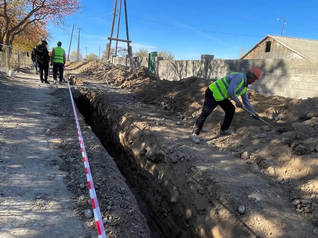 В селе Мурас Лейлекского района строят систему водоснабжения
