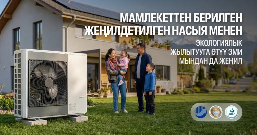 Экологиялык таза жылытуу системаларына өтүү үчүн мамлекеттик жеңилдетилген насыялар жеткиликтүү