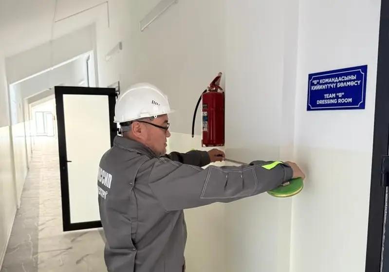 Кара-Сууда “Манас” стадионунун техникалык абалы текшерилди