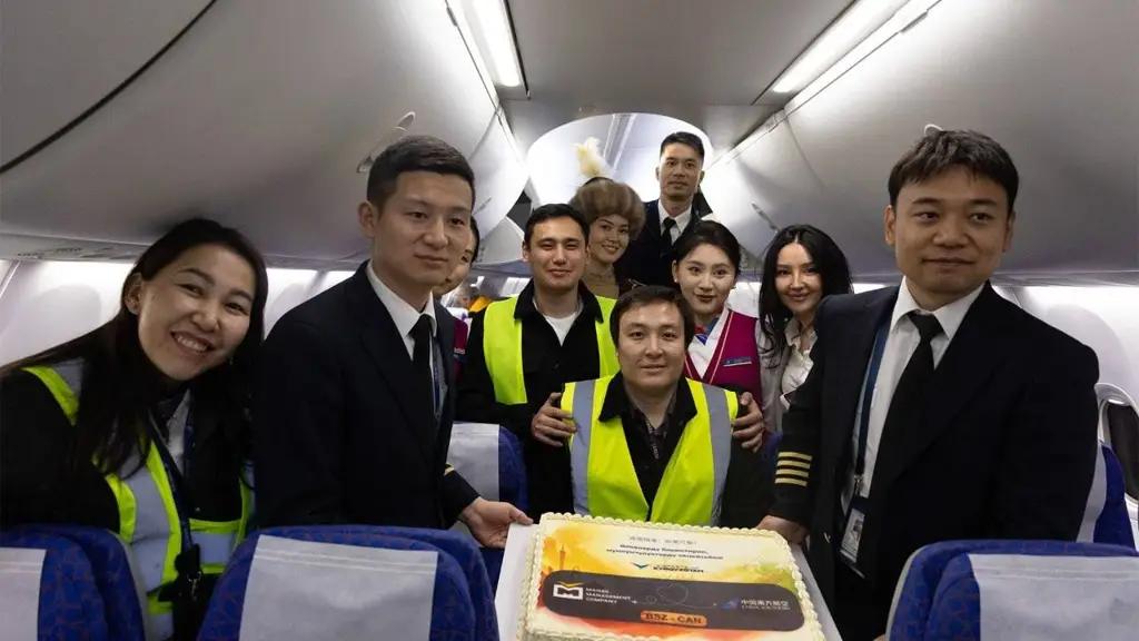 Выполнен первый рейс по маршруту Гуанчжоу – Бишкек – Гуанчжоу