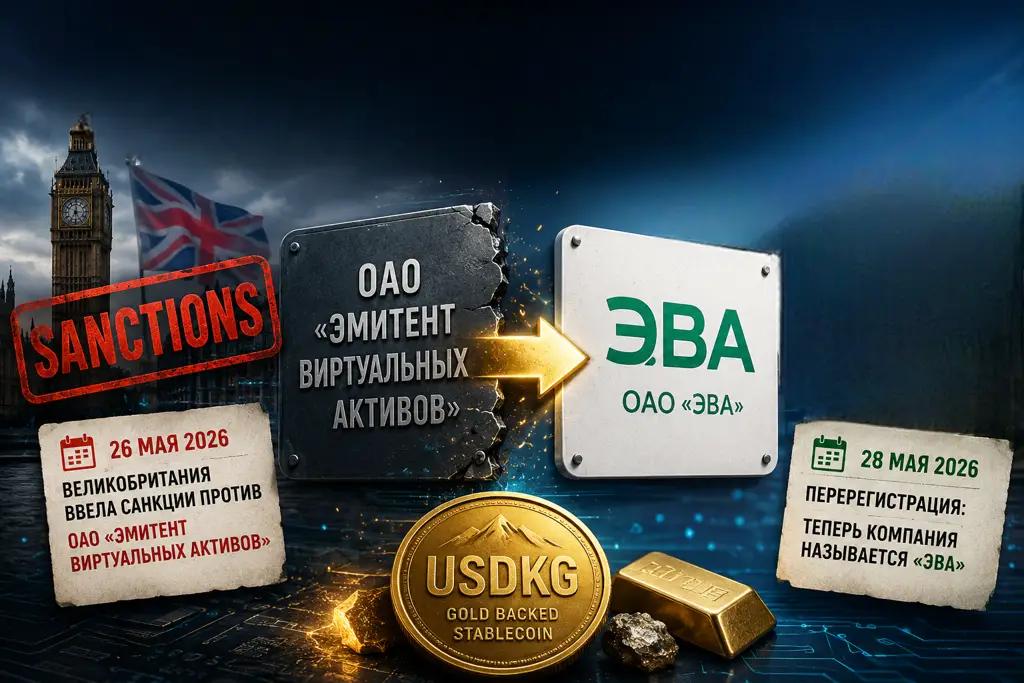USDKG, the issuer subject to sanctions, became “EVA” two days later