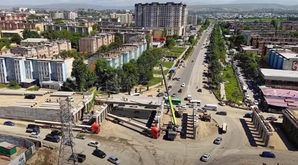 В Оше строят двухуровневый мост длиной 354 метра для разгрузки дорог