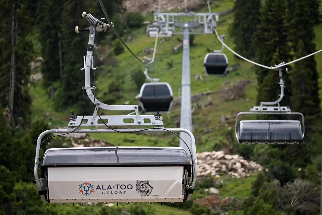 Zaparov launched the first cable cars as part of the ‘Ala-Too Resort’ project in the Issyk-Kul Region