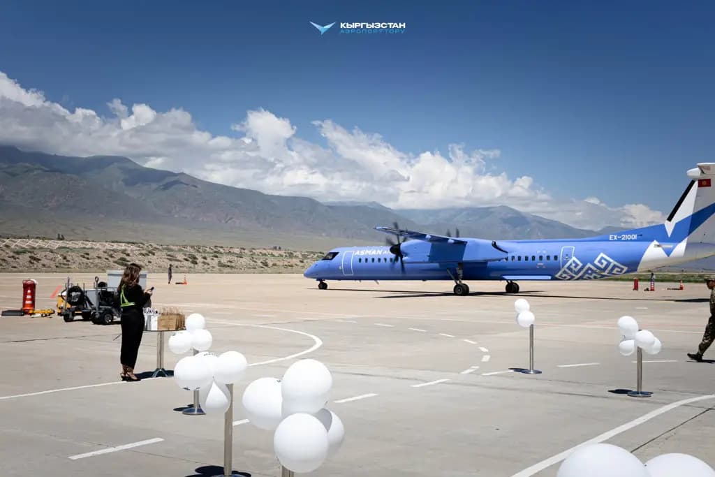 Asman Airlines’тын учагы Алматыдан Ысык-Көлгө уча баштады