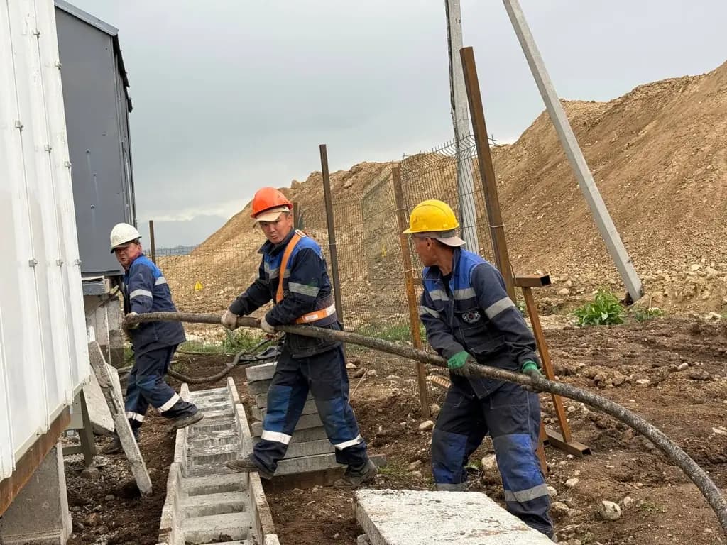 Продолжаются работы по электроснабжению объектов туристического комплекса «Ала-Тоо Резорт»