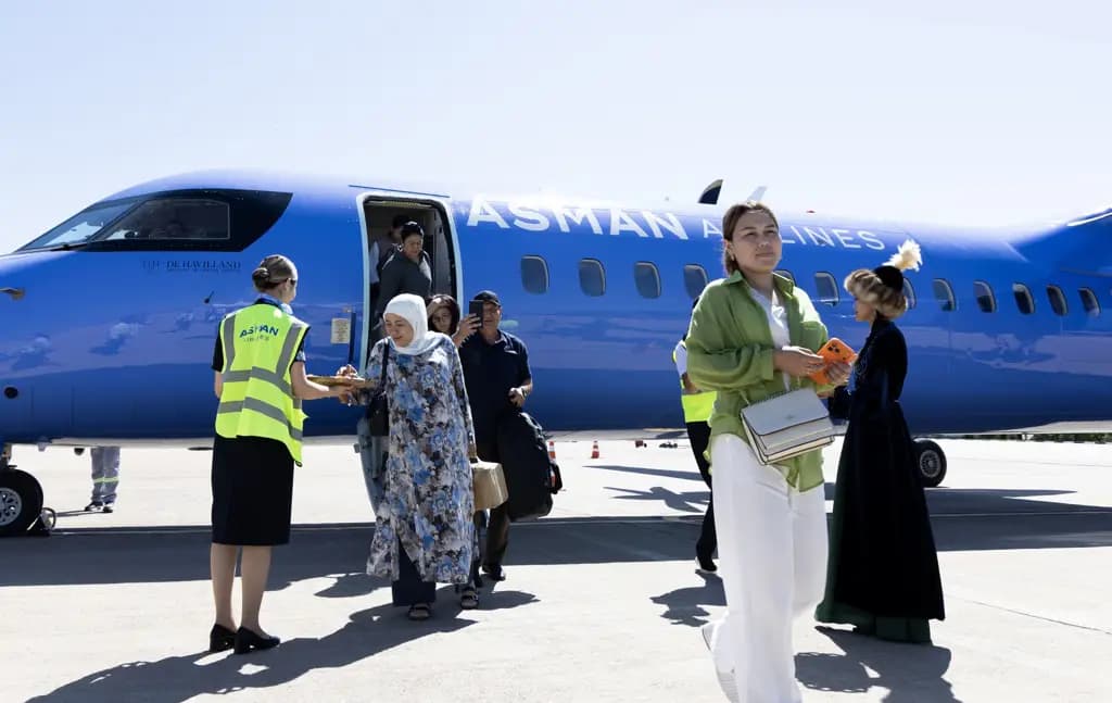 First direct flight from Tamchy to Batken