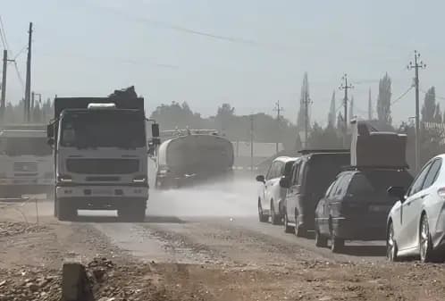 В Таласской области проверили реконструкцию дороги Суусамыр — Талас — Тараз