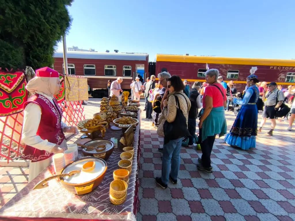 More than 70 foreign tourists arrived in Bishkek on an international train