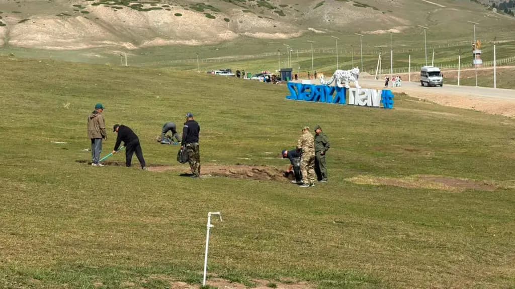 В урочище Кырчын начали восстановление территории после Всемирных игр кочевников