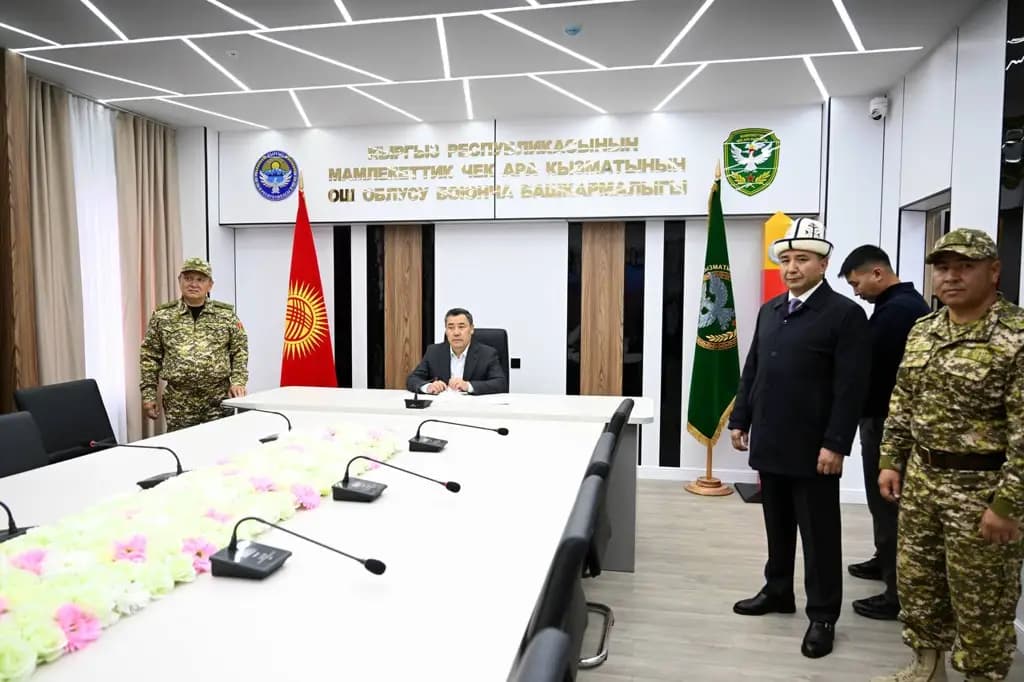 Жапаров выделил 30 млн сомов военнослужащим погранслужбы