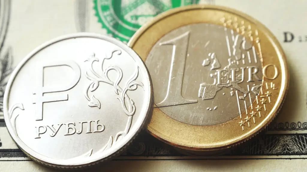 The euro and the rouble have fallen in value. National Bank of the Kyrgyz Republic exchange rates for 13 October