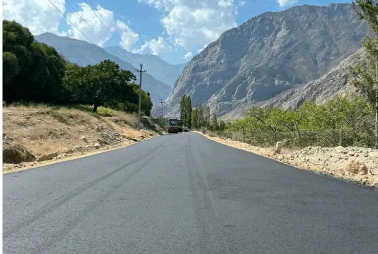 The tarmacking of the section of road leading to the village of Zardaly has been completed in the Batken Region