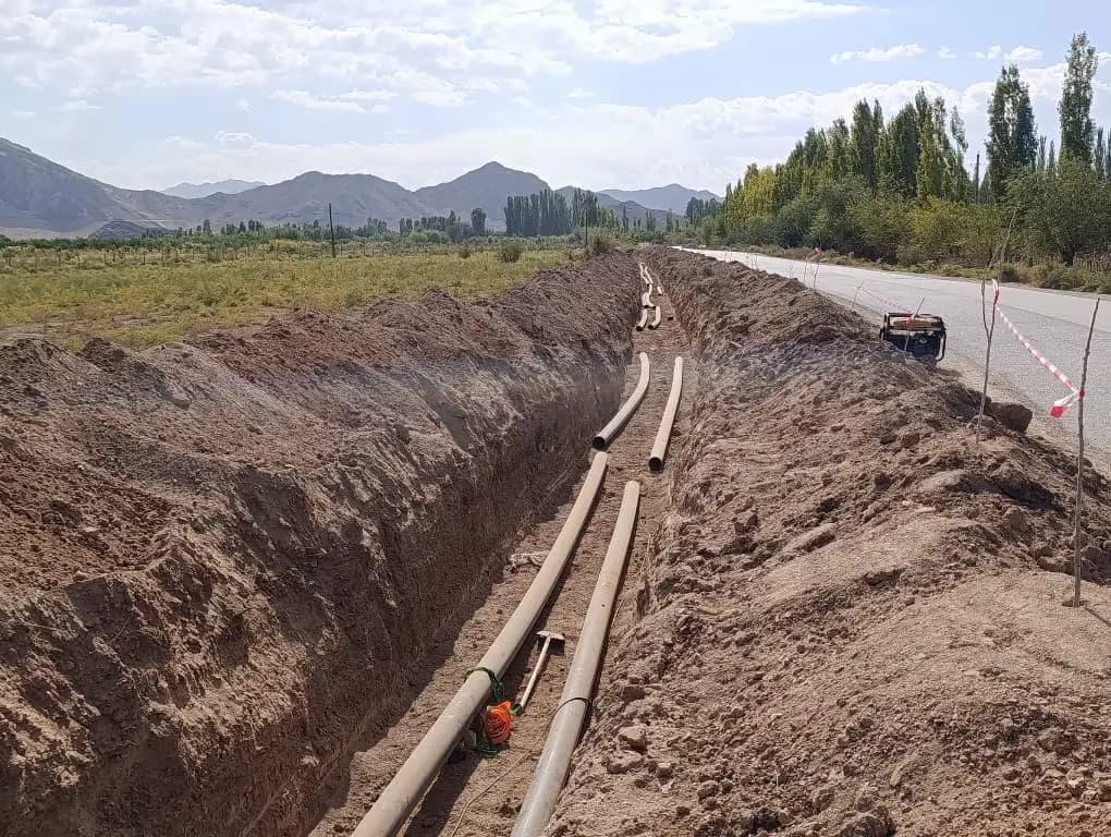 В Баткенской области строят новую систему водоснабжения для более 5 тысяч жителей
