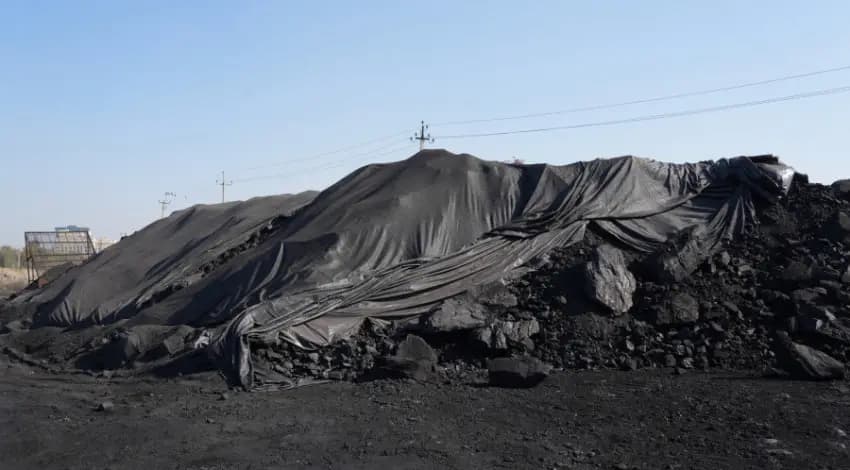 More than 13,000 metric tons of coal are stored at coal depots in Bishkek
