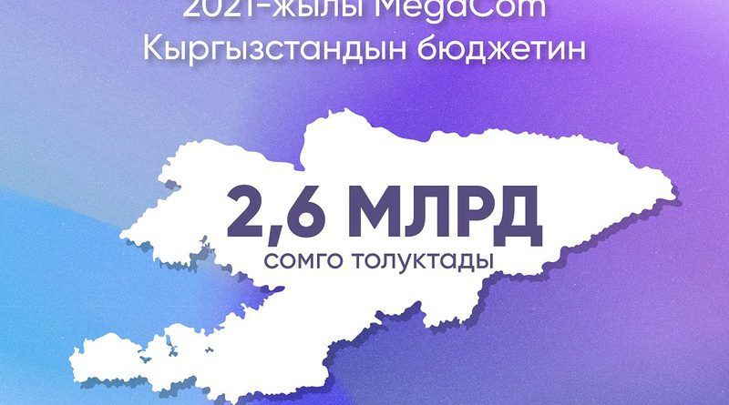 2021-жылы MegaCom Кыргызстандын бюджетин 2,6 млрд сомго толуктады