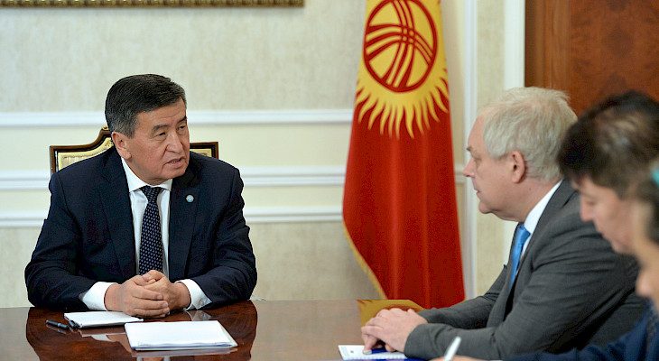 Президент Европа Бирлигинин Кыргызстандагы өкүлчүлүгүнүн жетекчиси менен жолугушту