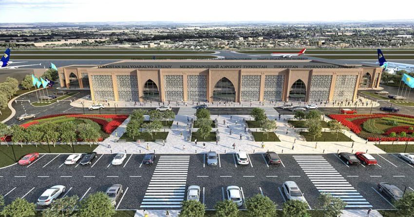 В Туркестане открыли новый международный аэропорт