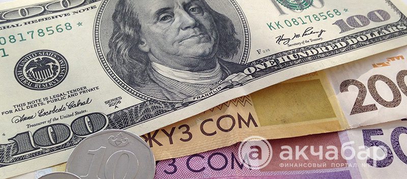 Доллар в Кыргызстане официально стоит более 103 сомов