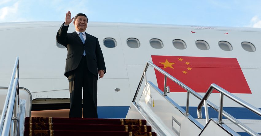 Си Цзиньпин прибыл с госвизитом в Кыргызстан