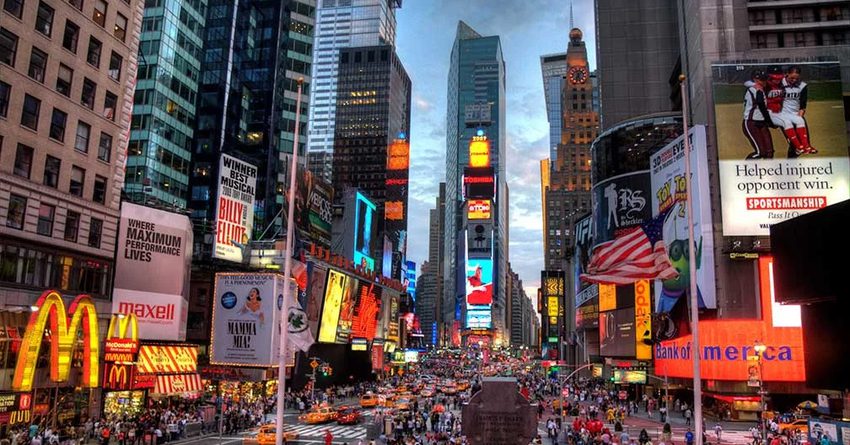 Нью-Йорк дүйнөнүн эң бай шаарларынын тизмесинде 1-орунга чыкты